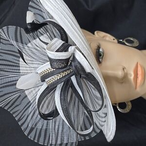 Chic Black and White Women's Hat